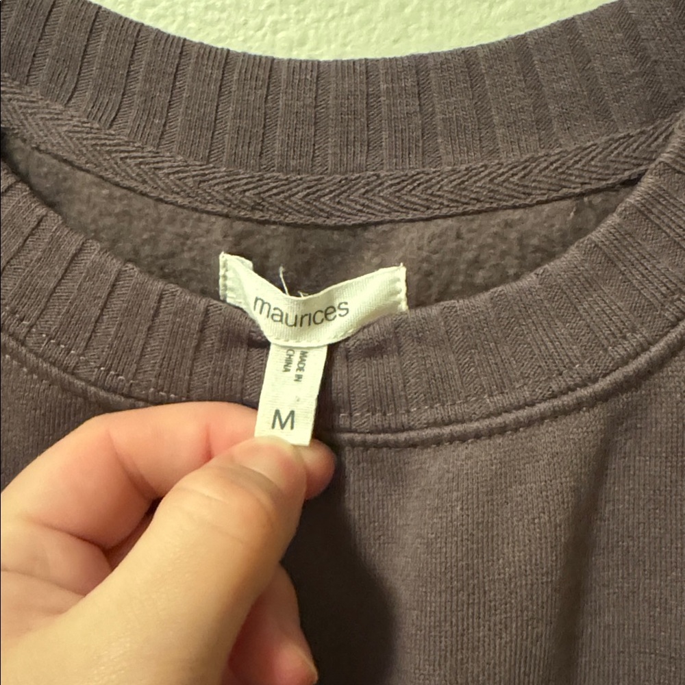 Maurices Purple Crewneck - Picture 2 of 5